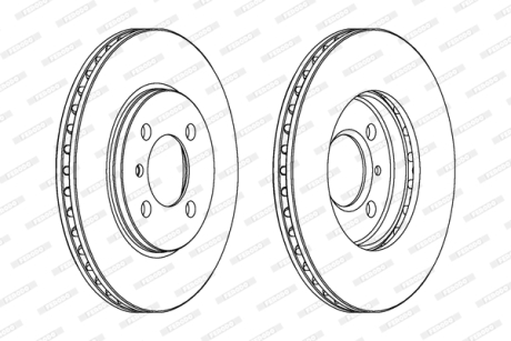 Гальмівний диск FERODO DDF182C