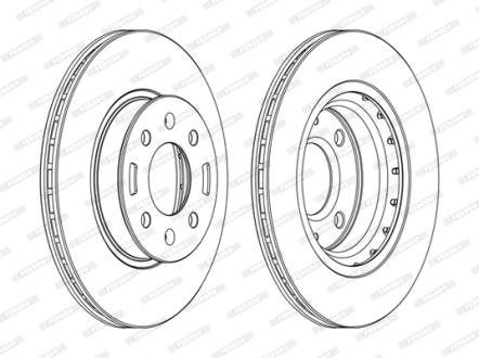 Диск тормозной FERODO DDF1840C (фото 1)