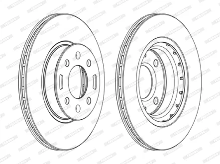 Гальмівний диск FERODO DDF1840C