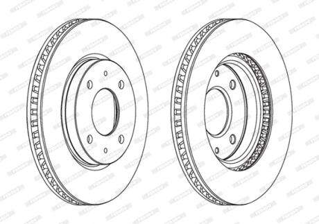Гальмівний диск FERODO DDF1845