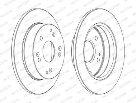 Тормозной диск FERODO DDF1861C