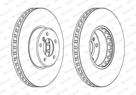 Гальмівний диск FERODO DDF1867C1