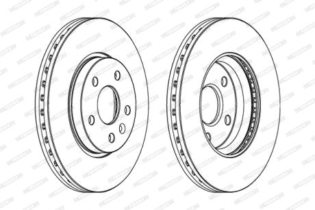 Тормозной диск FERODO DDF1869C