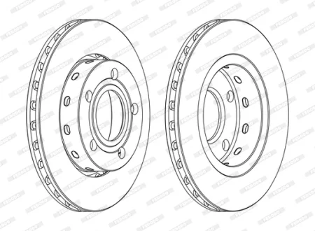 Диск тормозной FERODO DDF1887C