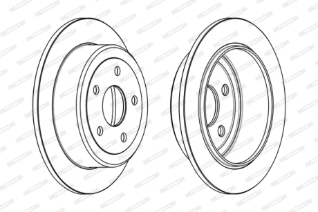Тормозной диск FERODO DDF1958C