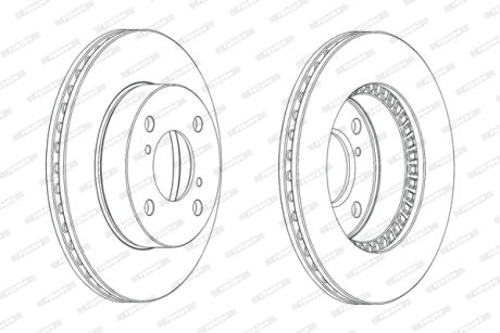Тормозной диск FERODO DDF1960C