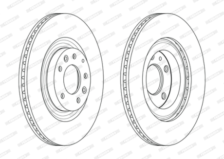 Гальмівний диск FERODO DDF2002C