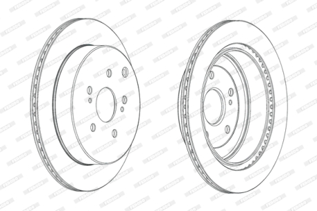 Гальмівний диск FERODO DDF2072C