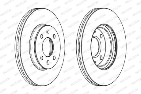 Гальмівний диск FERODO DDF2089C