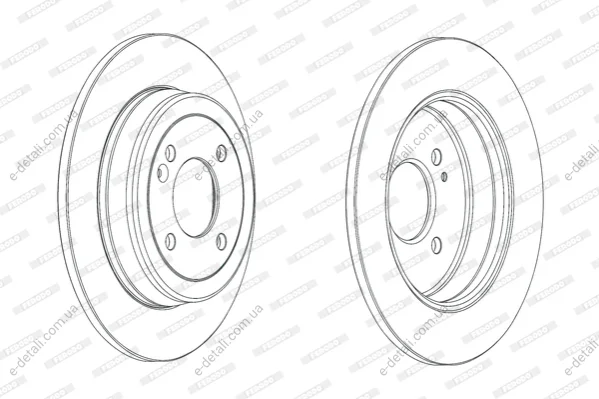 Тормозной диск FERODO DDF2090C (фото 1)