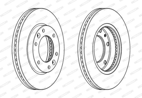 Гальмівний диск FERODO DDF2111C