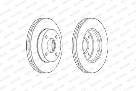 Тормозной диск FERODO DDF2134C