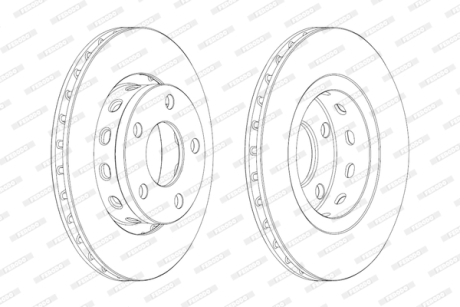 Тормозной диск FERODO DDF2151C