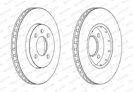 Тормозной диск FERODO DDF2184C