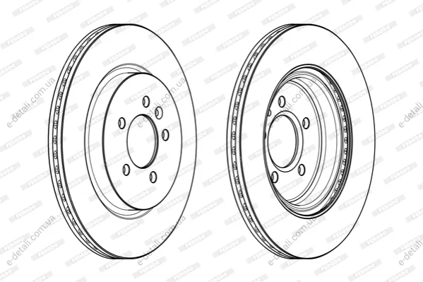Диск тормозной FERODO DDF2188C (фото 1)