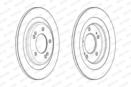 Диск тормозной FERODO DDF2200C