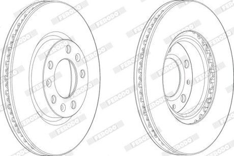 Гальмівний диск FERODO DDF2405C