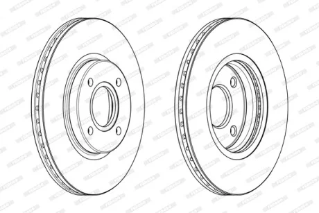 Диск тормозной FERODO DDF2461C