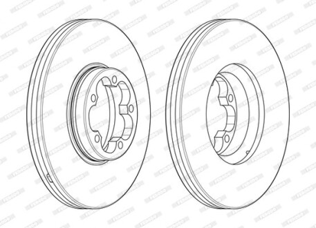 Диск тормозной FERODO DDF2468-1