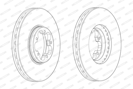 Диск тормозной FERODO DDF2470-1