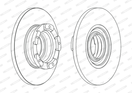 Тормозной диск FERODO DDF2471