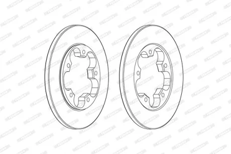 Диск тормозной FERODO DDF2484C