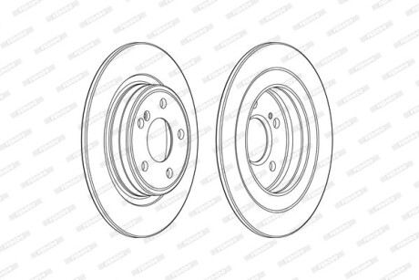 Гальмівний диск FERODO DDF2486C