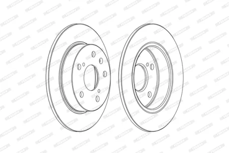 Диск тормозной FERODO DDF2493C