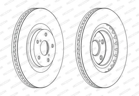Гальмівний диск FERODO DDF2496RC1