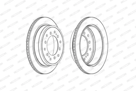 Гальмівний диск FERODO DDF2505C