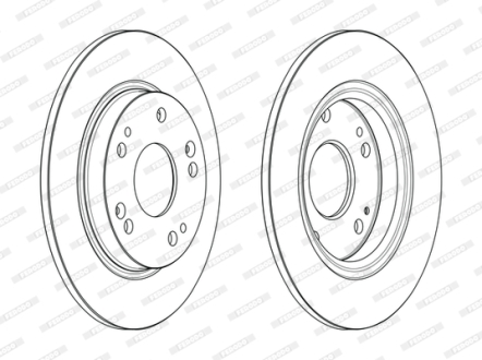 Тормозной диск FERODO DDF2524C