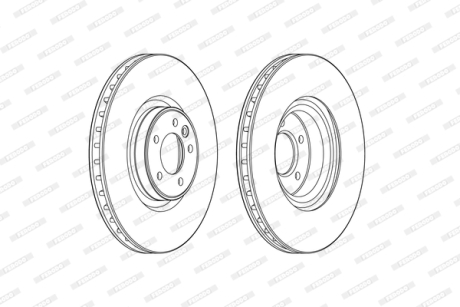 Диск тормозной FERODO DDF2601C-1 (фото 1)