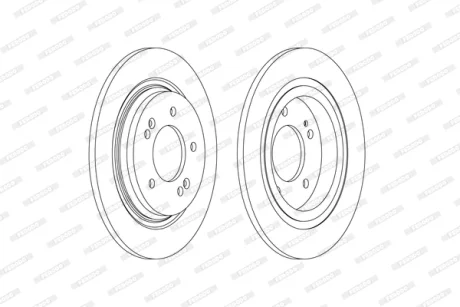 Диск гальмівний FERODO DDF2604C