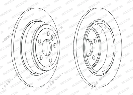 Диск тормозной FERODO DDF2607C (фото 1)