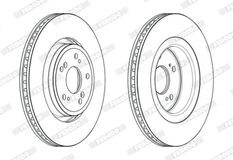 Диск тормозной FERODO DDF2657C