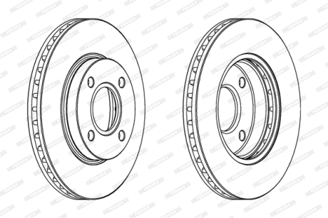Гальмівний диск FERODO DDF364C