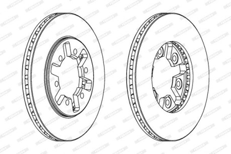 Диск тормозной FERODO DDF626