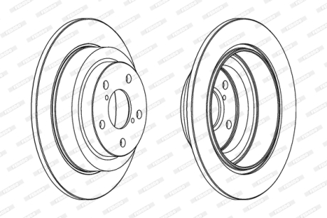 Диск тормозной FERODO DDF678C