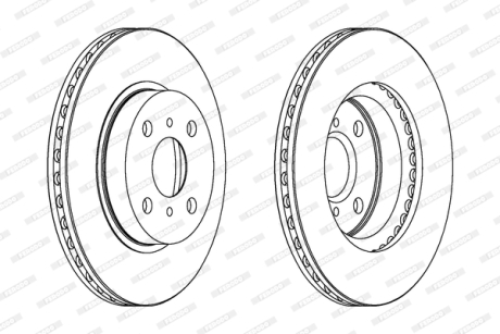 Гальмівний диск FERODO DDF794C