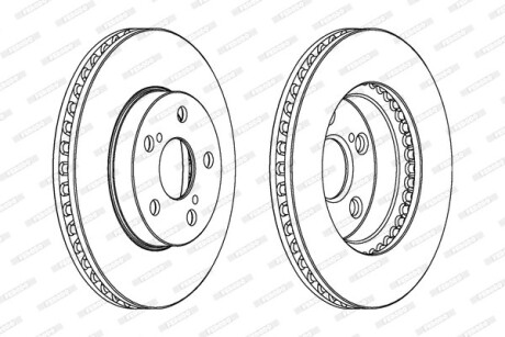 Гальмівний диск FERODO DDF992