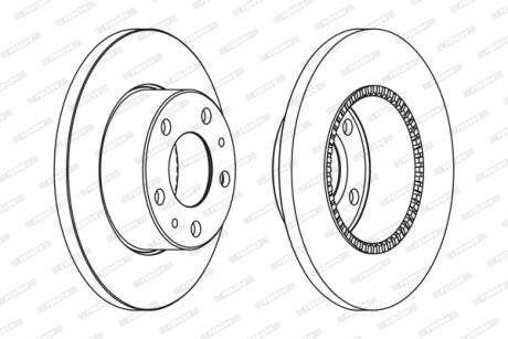 Гальмівний диск FERODO FCR196A