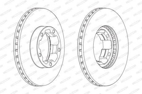 Тормозной диск FERODO FCR261A