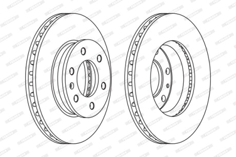 Диск гальмівний FERODO FCR310A