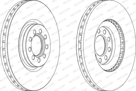 Гальмівний диск FERODO FCR317A (фото 1)
