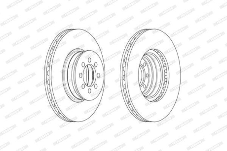 Гальмівний диск FERODO FCR335A