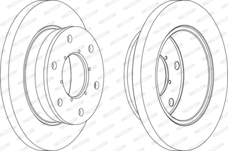 Гальмівний диск FERODO FCR343A