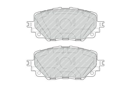 Колодки тормозные дисковые (комплект 4 шт.)) FERODO FDB4873