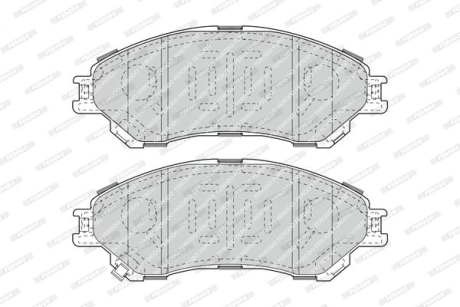 Комплект тормозных колодок, дисковый тормоз FERODO FDB4884 (фото 1)