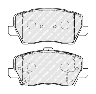 Тормозные колодки, дисковые FERODO FDB5037