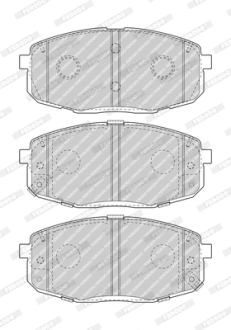 Гальмівні колодки, дискові FERODO FDB5038